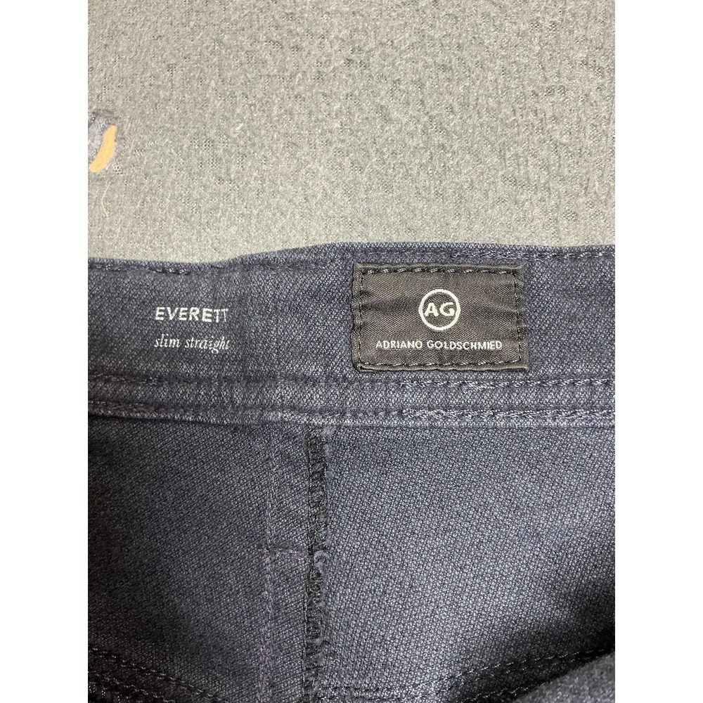 AG Adriano Goldschmied Jeans Mens 36x34 Gray Everett Slim Straight Dark Wash - Picture 8 of 12